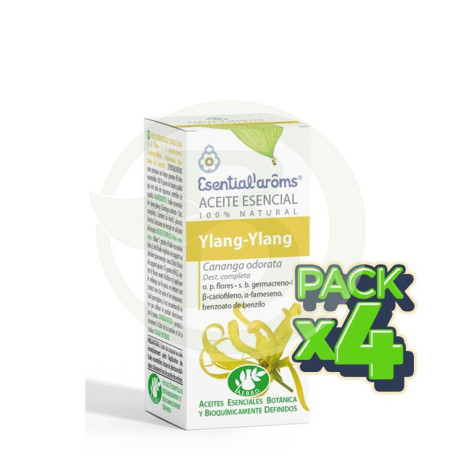 Pack 4x Aceite Esencial Ylang Ylang 5Ml. Esential Aroms