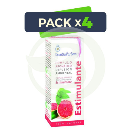 Pack 4x Complejo Difundir Estimulante 15Ml. Esential Aroms