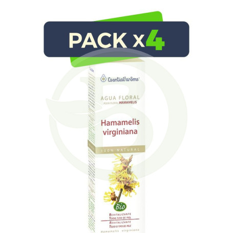 Pack 4x Hidrolato de Hamamelis Bio 100Ml. Esential Aroms