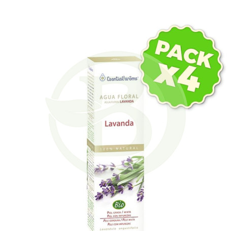 Pack 4x Hidrolato de Lavanda 100Ml. Esential Aroms