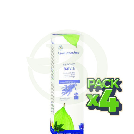 Pack 4x Hidrolato de Salvia Bio 100Ml. Esential Aroms