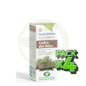 Pack 4x Aceite Esencial Cedro del Atlas 10Ml. Esential Aroms