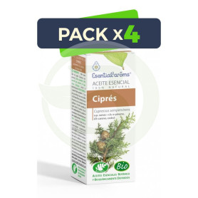Pack 4x Aceite Esencial Ciprés Bio 10Ml. Esential Aroms