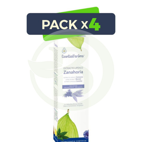 Pack 4x Extracto Lipídico de Zanahoria 500Ml. Esential Aroms