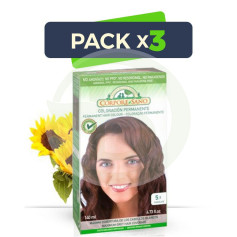 Pacote com 3x Corante 5.7 Chocolate 140ml. Corpo Saudável