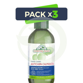 Pack 3x Champú Anticaspa Calmante 300Ml. Corpore Sano