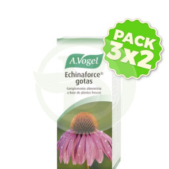 Pacote com 3x2 gotas de Echinaforce Vogel 50ml.