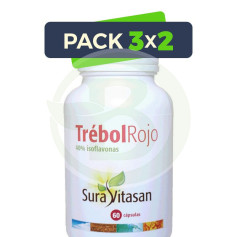 Pacote 3x2 Red Clover 60 Cápsulas Sura Vitasan