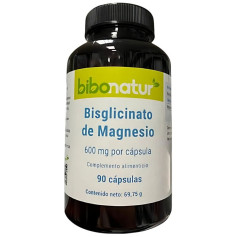 Bisglicinato de Magnésio 90 Cápsulas Bibonatur