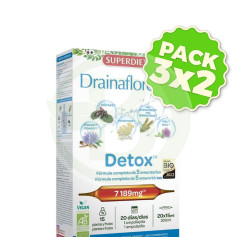 Pack 3x2 Drainaflore Bio 20 Ampolas Superdiet