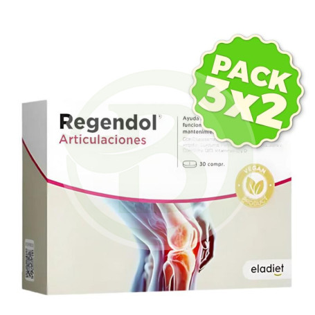 Pack 3x2 Regendol Articulaciones Vegano 30 Comprimidos Eladiet