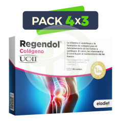 Pacote 4x3 Regendol UCII 30 comprimidos Eladiet