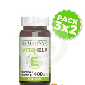 Pack 3x2 Vitahelp e 400Ui 90 Cápsulas Marnys