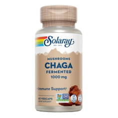 Chaga fermentado 500 mg. - 60 Cápsulas Vegetais Solaray