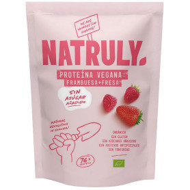 Proteína Vegana de Morango e Framboesa 350g Natruly