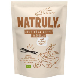 Proteína de soro de leite de baunilha orgânica Natruly 350g