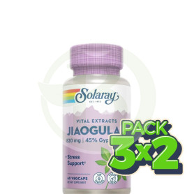 Pack 3x2 Jiaogulan 410 Mg- 60 Vegcaps Solaray