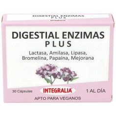 Enzimas Digestivas Plus 30 Cápsulas Integralia