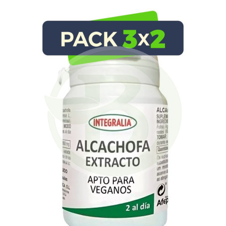 Pack 3x2 Extracto De Alcachofa 60 Cápsulas Integralia