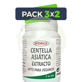 Pack 3x2 Extracto De Centella Asiática 60 Cápsulas Integralia