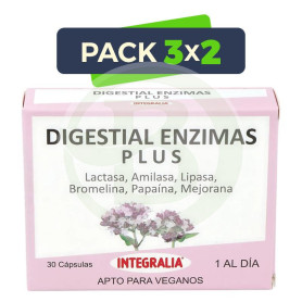 Pack 3x2 Digestial Enzimas Plus 30 Cápsulas Integralia
