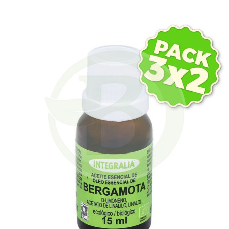 Pack 3x2 Aceite Esencial De Bergamota Eco 15Ml Integralia