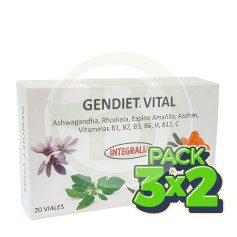 Pacote 3x2 Gendiet Vital 20 Frascos Integralia
