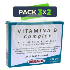 Pacote 3x2 Vitamina B Complexo 30 Cápsulas Integralia
