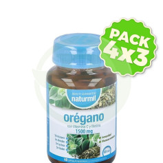 Pack 4x3 Complexo Orégano 1500Mg 60 Cápsulas Naturmil
