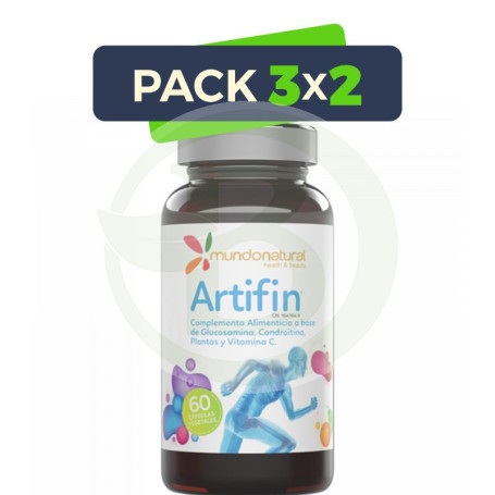 Pack 3x2 Artifin 60 Cápsulas Mundo Natural