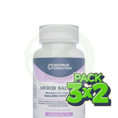 Pacote 3x2 Microb Balance 60 Cápsulas Nutrinat Evolution