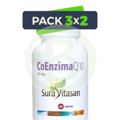 Pacote 3x2 Coenzima Q10 Retard 60 Cápsulas Sura Vitasan