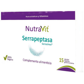 Serrapeptase Serrazime 15 Cápsulas Nutravit