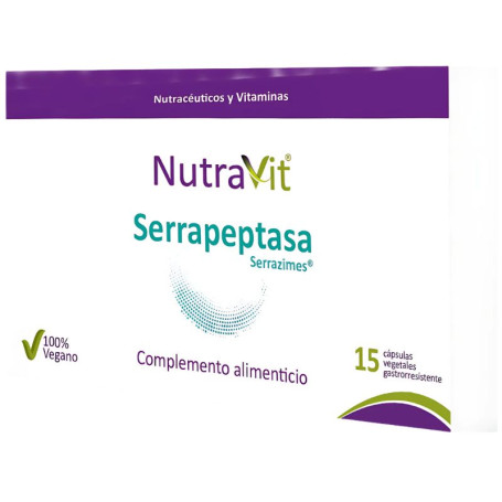 Serrapeptase Serrazime 15 Cápsulas Nutravit