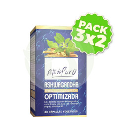 Pack 3x2 Pure State Otimizado Ashwagandha 30 Cap Pure State - Tongil