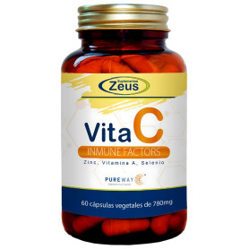 Vita C Immunefactors 60 Cápsulas Vegetais Zeus