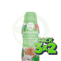 Pacote 3x2 Drenalight Sacia &amp; Drena 600ml Dietmed