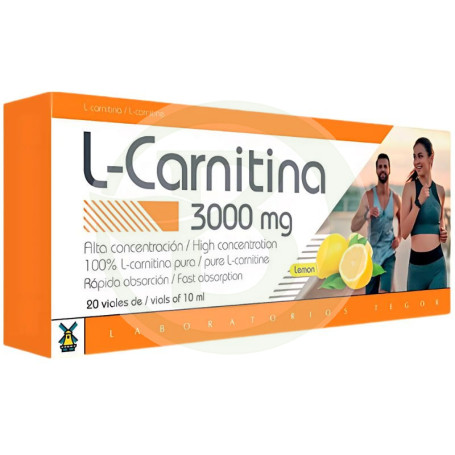 L-carnitina 3.000Mg. 20 frascos de Tegor