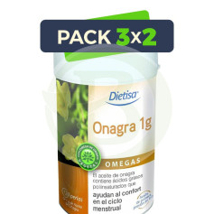 Pacote 3x2 Prímula 1000mg 120 Pérolas Dietisa