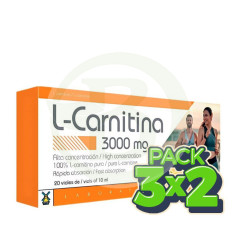 Pacote 3x2 L-Carnitina 3.000Mg. 20 frascos de Tegor