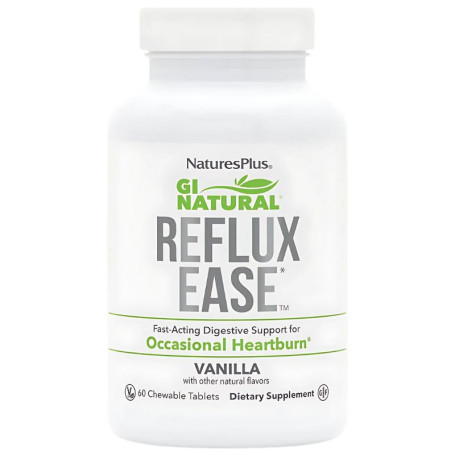 Gi Natural Reflux Ease 60 Comprimidos Mastigáveis Natures Plus