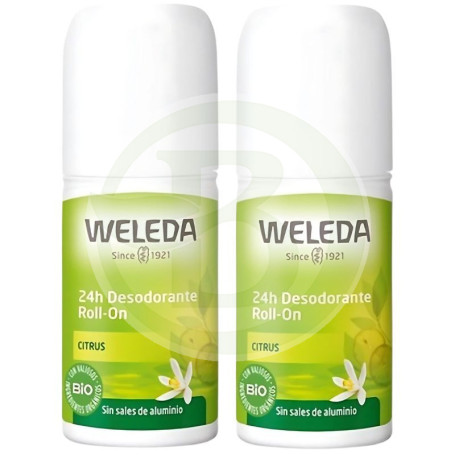 Desodorante Roll-On Duplo Citrus 50% Weleda