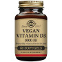 Vitamina D3 Vegana 1000 UI 60 Cápsulas Solgar