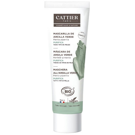Máscara de Argila Verde (Pele Oleosa) 100ml Cattier