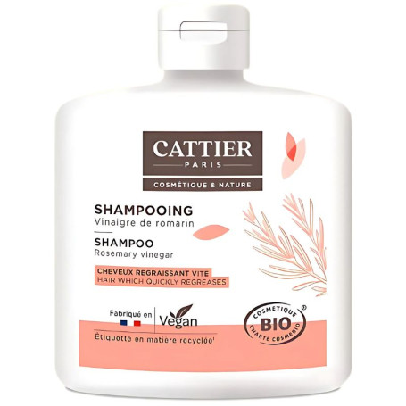 Shampoo Cattier para Cabelos Oleosos com Vinagre de Alecrim 250ml