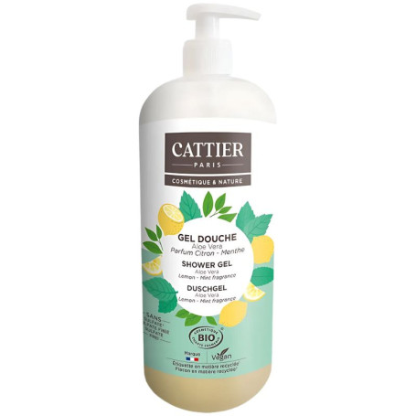 Gel de banho Cattier Limão-Hortelã SS 1L
