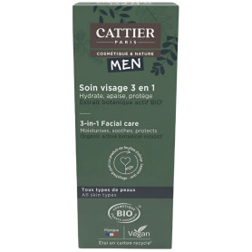 Cattier 3 em 1 Cuidado Facial Masculino 50ml