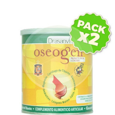 Pacote com 2x Oseogen em pó 375g. Drasanvi