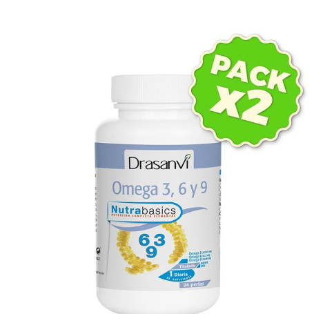 Pack 2x Omega 3-6-9 1.000Mg. 24 Perlas Drasanvi