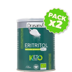 Pacote com 2x Eritritol Bio 500Gr. Keto Drasanvi